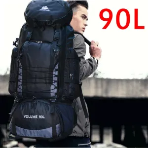 Trekking Climbing Wholesale prices Blaso Mountaineering Rucksack Travel No-hassle exchange Large XA857WA Army Hiking Sport Backpack Mochila Bag Camping 90L Capacity