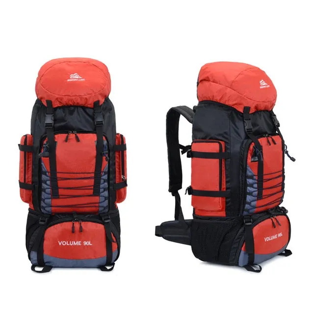 Trekking Climbing Wholesale prices Blaso Mountaineering Rucksack Travel No-hassle exchange Large XA857WA Army Hiking Sport Backpack Mochila Bag Camping 90L Capacity