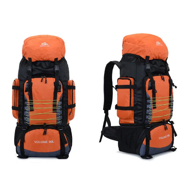 Trekking Climbing Wholesale prices Blaso Mountaineering Rucksack Travel No-hassle exchange Large XA857WA Army Hiking Sport Backpack Mochila Bag Camping 90L Capacity