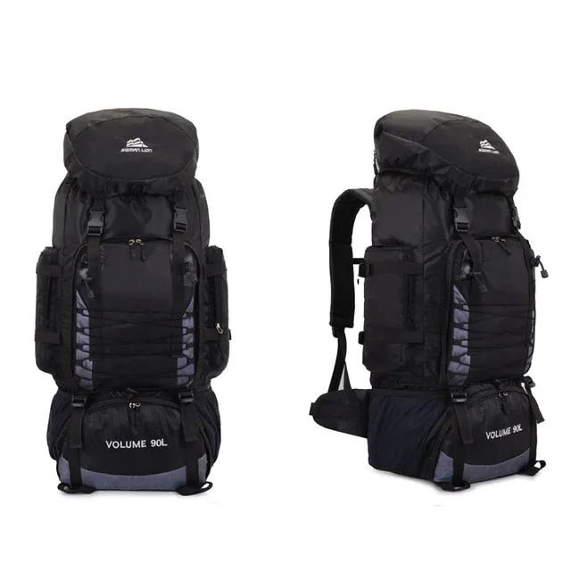 Trekking Climbing Wholesale prices Blaso Mountaineering Rucksack Travel No-hassle exchange Large XA857WA Army Hiking Sport Backpack Mochila Bag Camping 90L Capacity