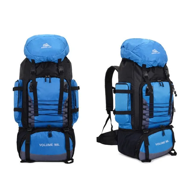 Trekking Climbing Wholesale prices Blaso Mountaineering Rucksack Travel No-hassle exchange Large XA857WA Army Hiking Sport Backpack Mochila Bag Camping 90L Capacity