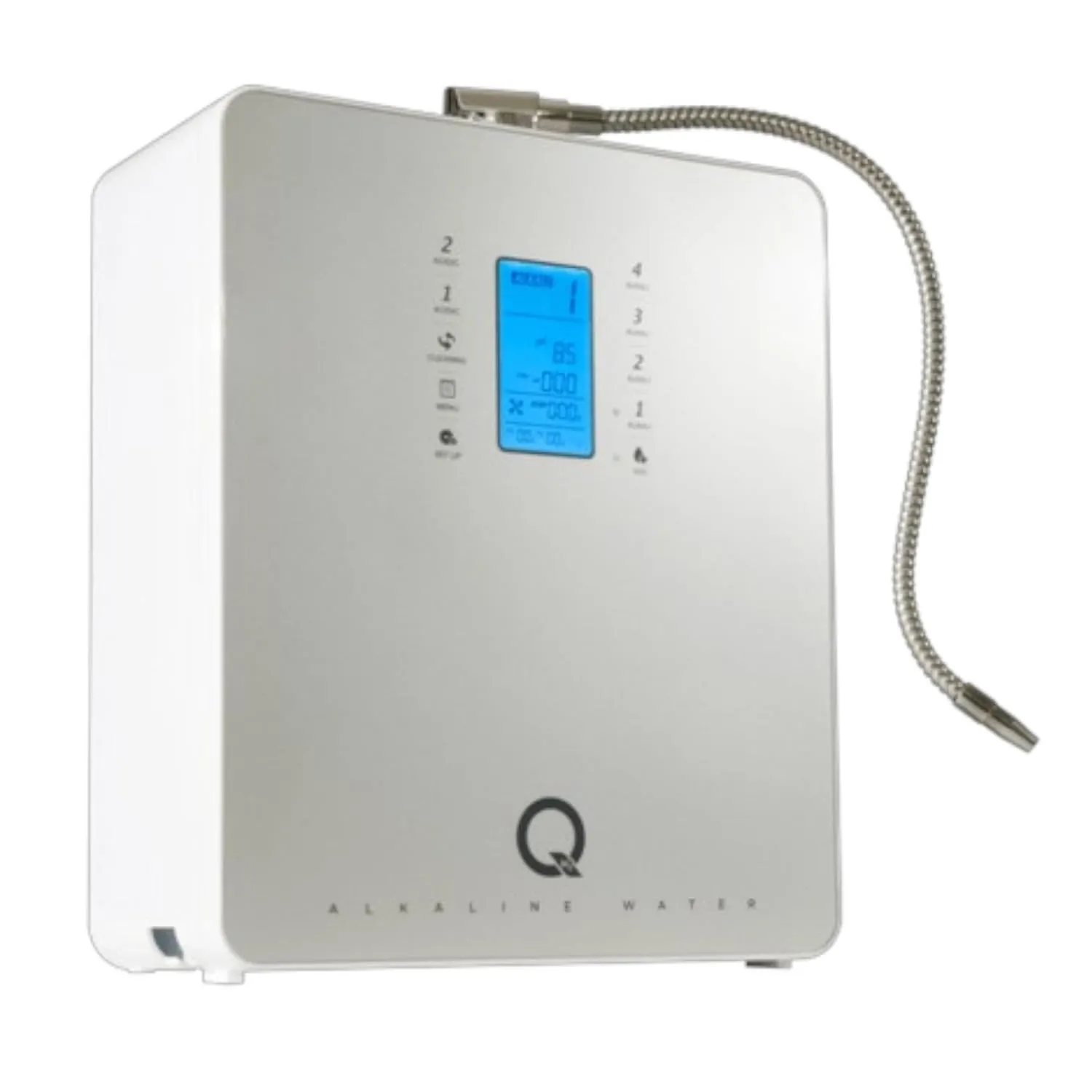 Tyent - Q-Series Water Ionizer - Dual Filtration System - Hydrogen Enhanced Water Purification - Adjustable pH Settings - Backlit Color Touch Panel & Auto-Flow Stop