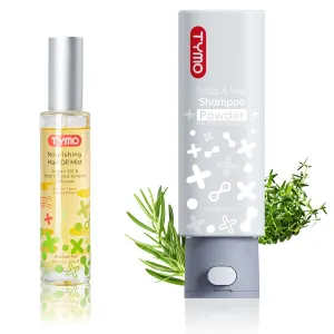 TYMO Nature Formula Dandruf Shampoo Powder   Argan Hair Oil Spray