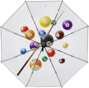 Umbrella Rain Windproof Comic Book Question Marks Automatic Folding Compact Beach Anti-UV Protection Umbrellas Travel Golf Parasol Open Close Men Women Girls Adults
