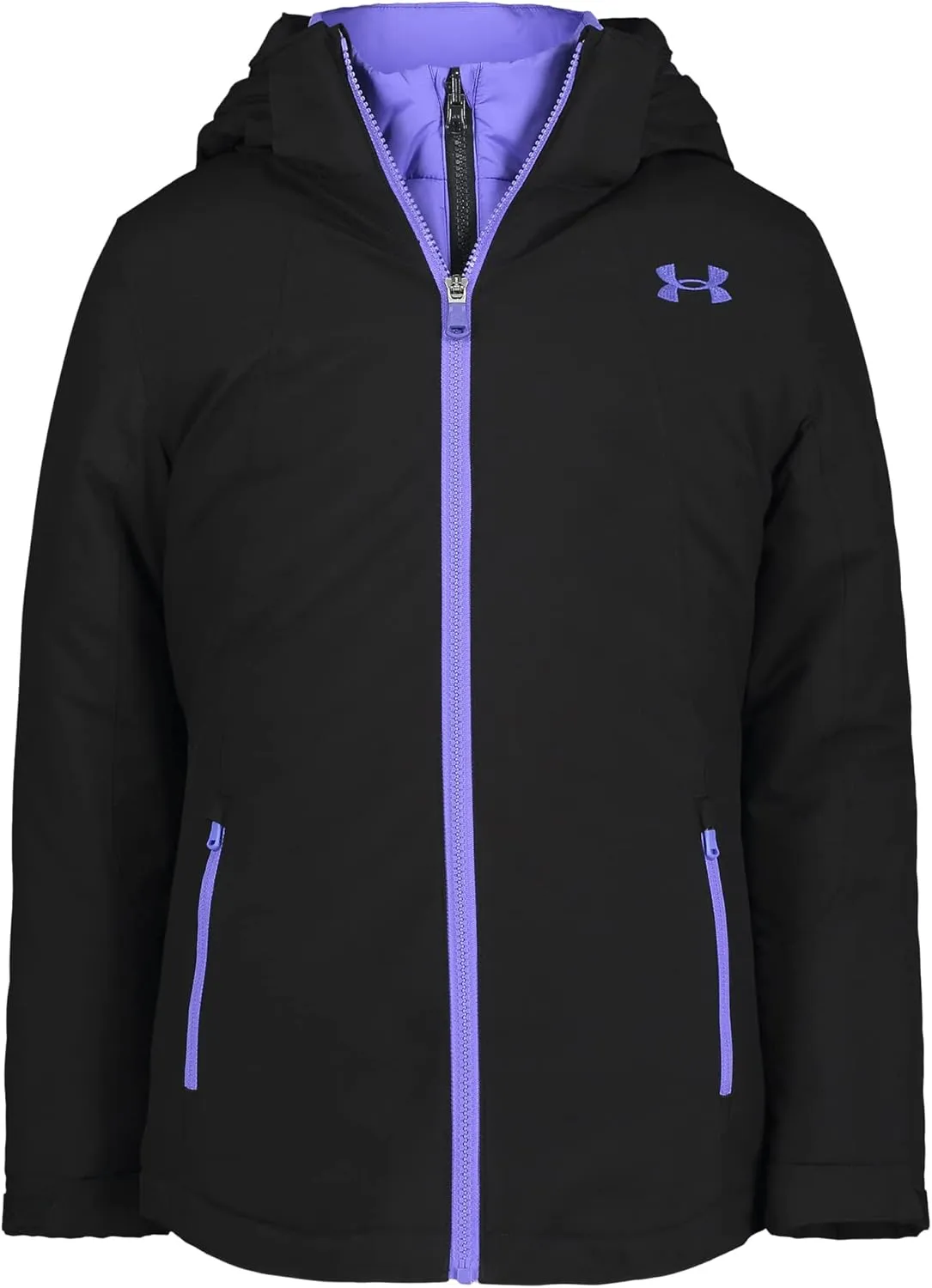 Under Armour Girls' Westward 3-in-1 Jacket, Removable Hood & Liner, Windproof & Water Repellant