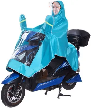 Unisex Adult Poncho Waterproof Rain Poncho Outdoors Bike Ebike Motorcycle Scooter Cycling Jacket Raincoat Cape Rain Cover
