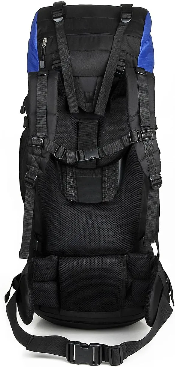 UNISTRENGH 80 Liter Hiking Backpack Daypack for Outdoor Camping Traveling, Blue