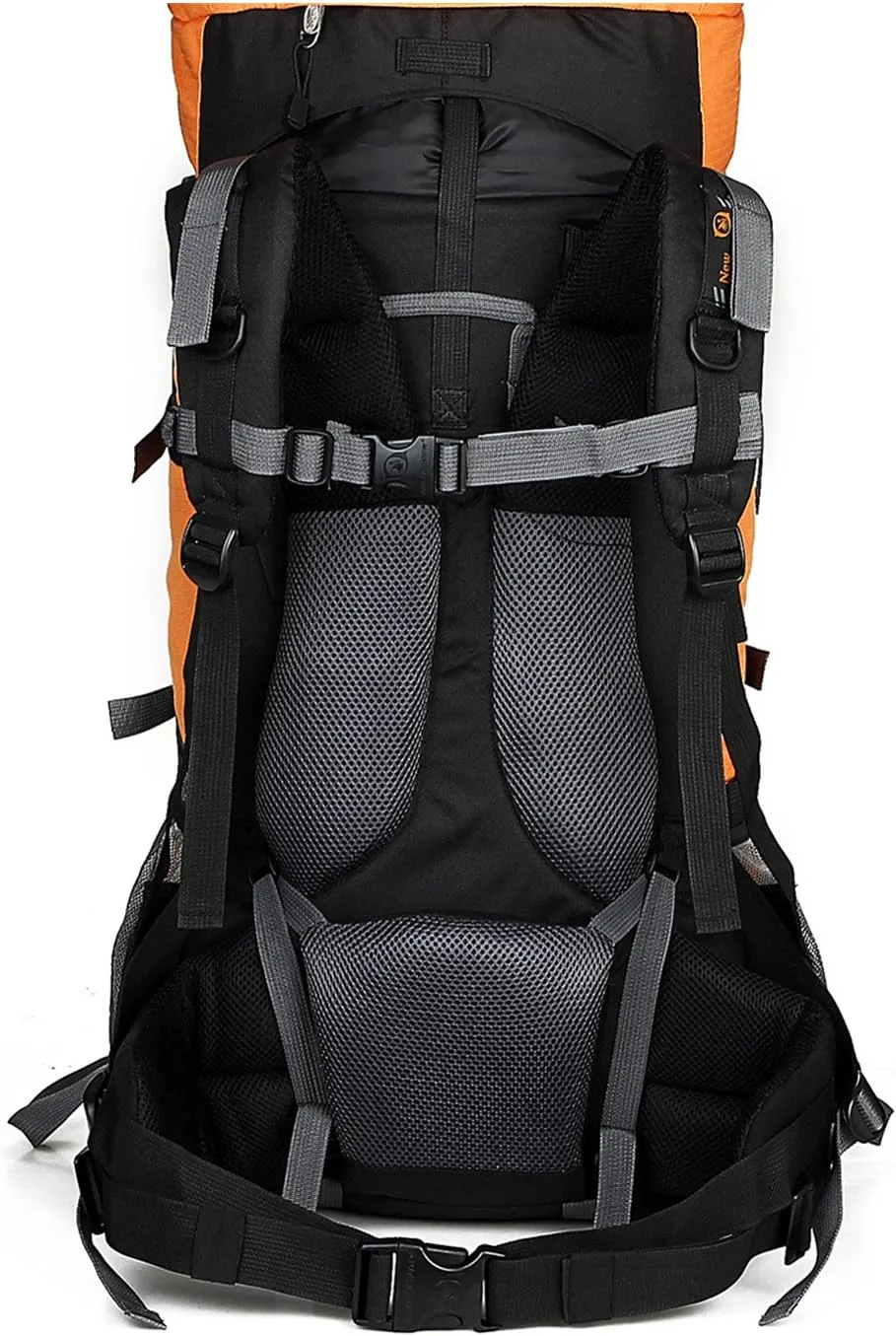 UNISTRENGH 80L Internal Frame Backpacks Outdoor Nylon Hiking Backpack Water-resistant Trekking Bag with Rain Cover for Camping Mountaineering Traveling (Navy Blue)