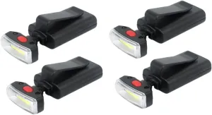 Uonlytech 2sets Hiking Headlamps Cap Lights Clip on for Hat Echargeable Camping Light 90° Adjustability for Wide Beam 2pcs*2