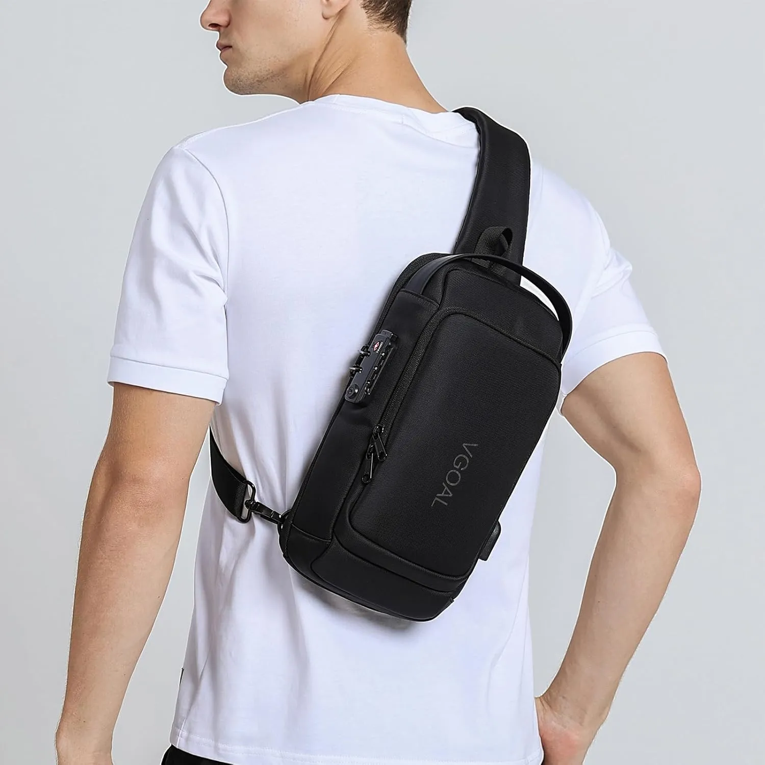VGOAL Crossbody Bag Sling Bag for Women Men Sling Backpack Mini Backpack Daypack Crossbody for Travel Sport Running Hiking (FG6313)