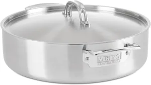 Viking 5-Ply Professional - 6.4 Qt. Everyday Pan w/Lid - Satin Finish