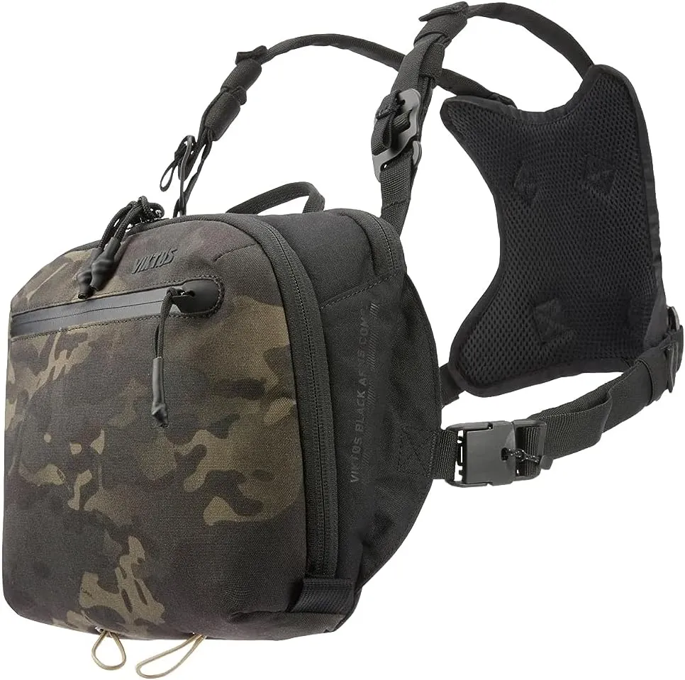 VIKTOS Tactical Pocketed Low Key Chest Rig, One Size, Multicam Black