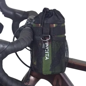 Vincita Bike Water Bottle Holder Insulated Stem Bag Handlebar Attachment Cup Holder Food Snack Storage for Mountain Bike, Bicycles & Bikes Pushchair