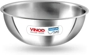 Vinod Platinum Triply Stainless Steel Tasla 20cm-1.4ltr