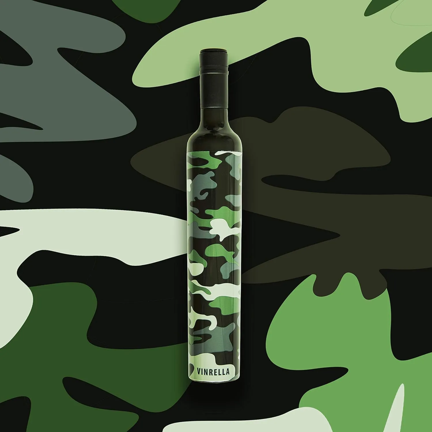 VINRELLA Wine Bottle Umbrella for Rain - Portable, Compact, Waterproof, and Windproof for Travel - UV Blocker - Fun Gift