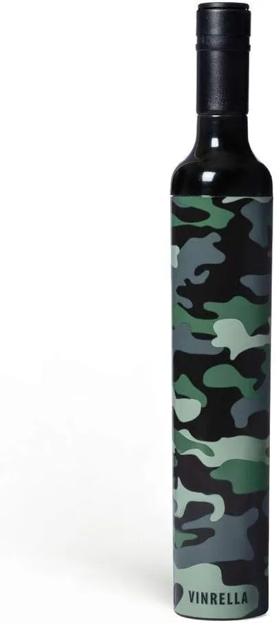 VINRELLA Wine Bottle Umbrella for Rain - Portable, Compact, Waterproof, and Windproof for Travel - UV Blocker - Fun Gift