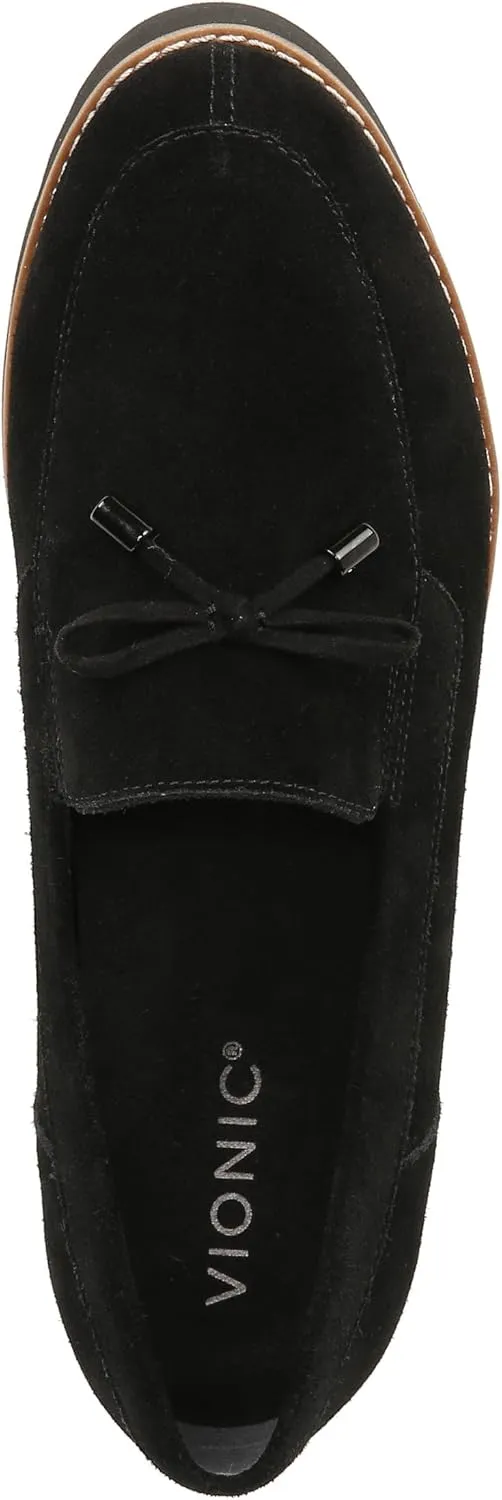 Vionic Women’s Loafer Charm Finley Comfort Lace Up- Supportive Walking Shoes That Include VIO Motion Technology Orthotic Insole with Built-in Arch Support, Helps Heel Pain, Medium and Wide Fit
