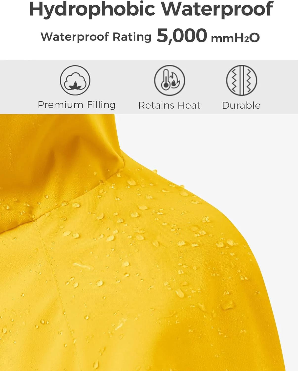 wantdo Boys & Girls Waterproof Rain Jacket Lightweight Rain Coat Hooded Windbreaker
