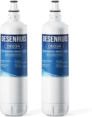 Water Filter Compatible with Sub-Zero 7012333 Ice Maker Water Filter, Sub-ZeroUC-151, UC-15I, UC-15IO, UC-15IP, UC-15,UC-151P, Improves the Smell and Taste of Water, Pack of 2, By DESENRUIS