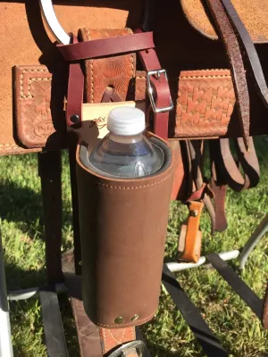 Water Hole: Premium Leather Saddle Drink Holder