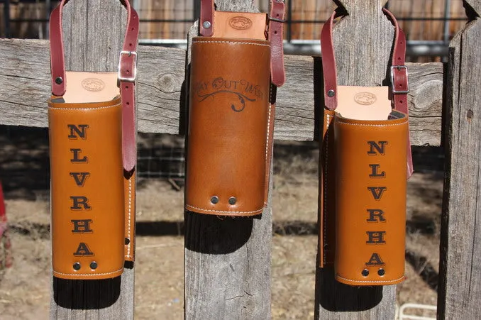Water Hole: Premium Leather Saddle Drink Holder
