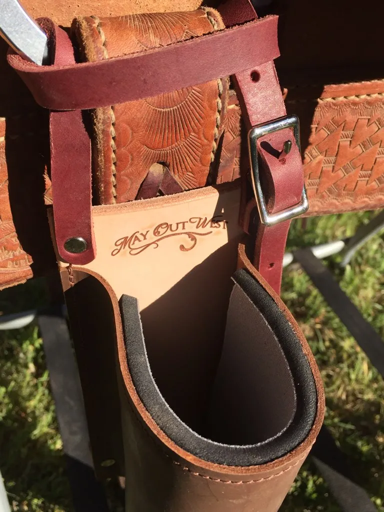 Water Hole: Premium Leather Saddle Drink Holder