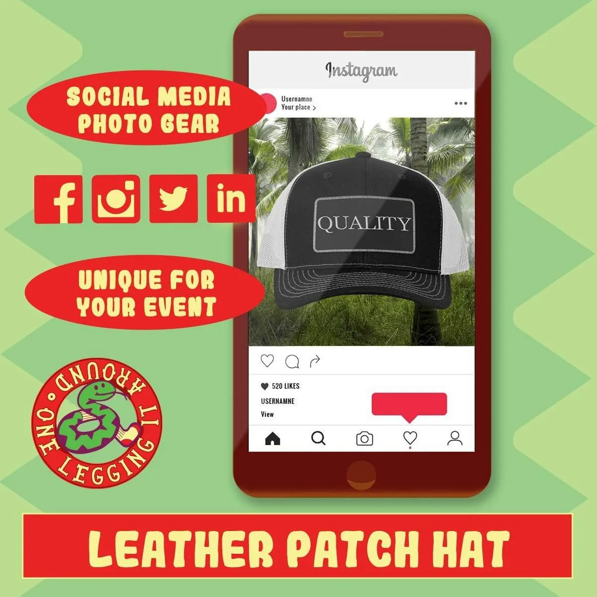 Water Purification Chemist AF - Leather Black Patch Engraved Trucker Hat