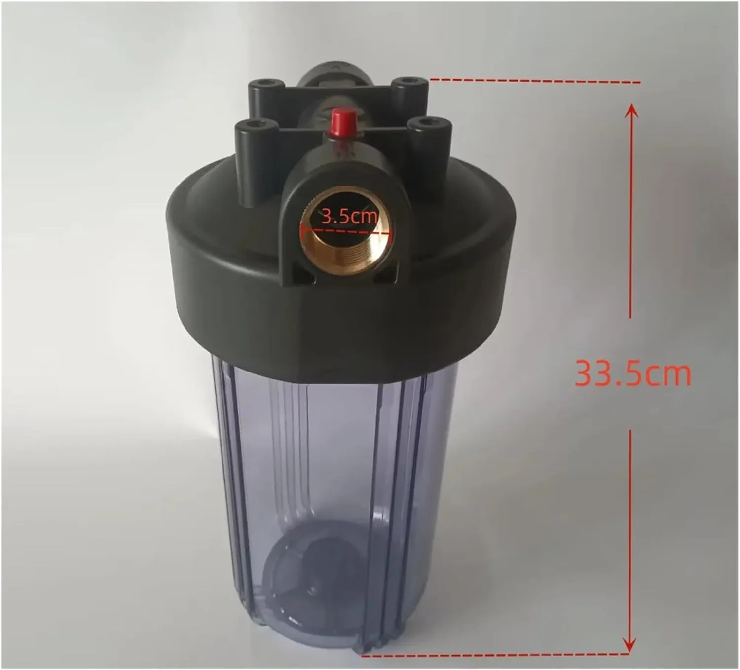 Water Purification Filter 10 inch Big Fat Blue Bottle Filter Shell Whole House Central Pipeline pre-Filter 6 Minutes 1 inch Water Filter(Dn25)