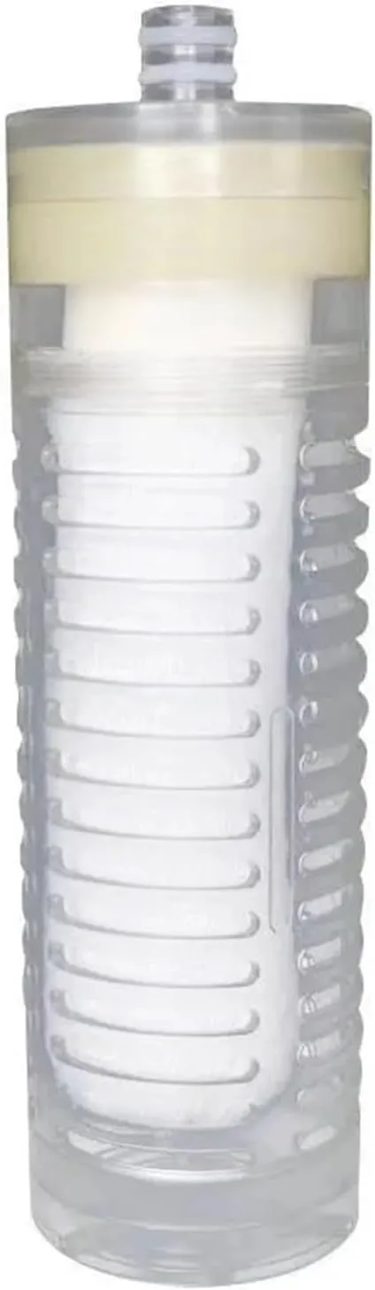 Water Purification Filter 10 Inch Flat Mouth Ultrafiltration Membrane Filter Element Yellow Mud Water Large Flow Cleanable(Black and White)