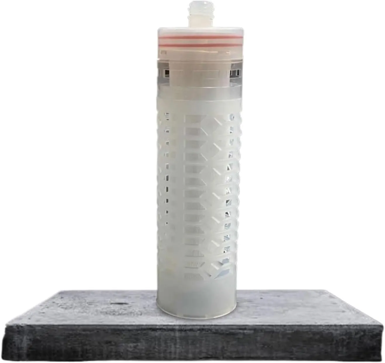 Water Purification Filter 10 Inch Flat Mouth Ultrafiltration Membrane Filter Element Yellow Mud Water Large Flow Cleanable(Black and White)