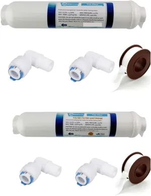 Water Purification Filter 10 Inch T33 with 2pcs Fitting Water Purifier Carbon Post