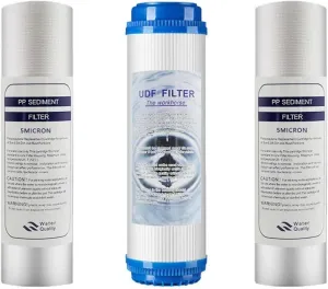 Water Purification Filter 10 Inch Universal P P Cotton U D F C T O Block R O Membrane T33 Repalcement The Water Filter(75GRO)