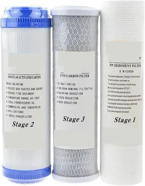 Water Purification Filter 10-Inch Water Purifier Filter Granular Activated Carbon Cotton Compressed Carbon Water Purification