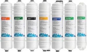 Water Purification Filter 10inch Water Filter Replacement,PP Cotton,T33 Actived Carbon Water Filter Removal The Cholorine,Water Filter(CTO1)