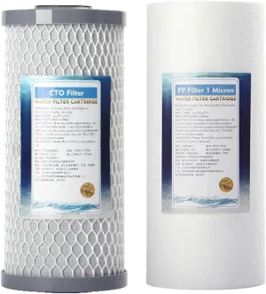 Water Purification Filter 10inch/20inch Big Fat pp Cotton Filter Coconut Shell sintered Activated Carbon Filter(Composite Cartridge)