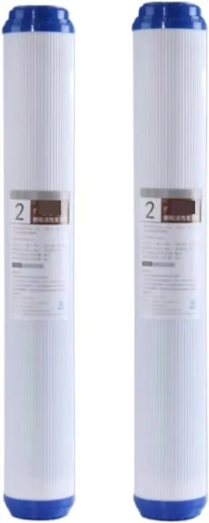 Water Purification Filter 2pcs 20 inch Universal Water Filter Activated Carbon Cartridge Filter 20 inch Activated Carbon Filter Water Purifier