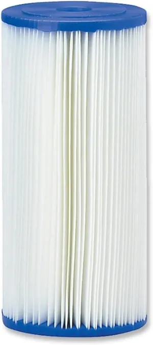 Water Purification Filter 4.5"x 10" Pleated Polyster Water Filter Cartridge 50 Micron for Sediment Water Filter PPL50-10B