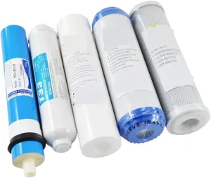 Water Purification Filter 5 Stage Reverse Osmosis Water Filters Replacement Set with Water Filter Cartridge 75 Membrane