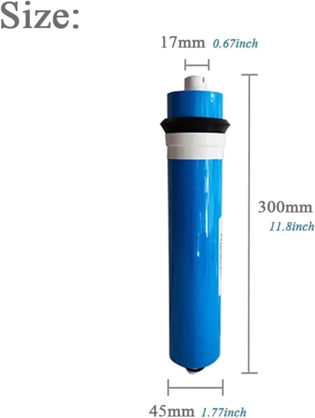 Water Purification Filter 50 75 100GPD Home Kitchen Reverse Osmosis Membrane Replacement Water Filter Purifier Water Drinking Treatment(2012-125-1P)