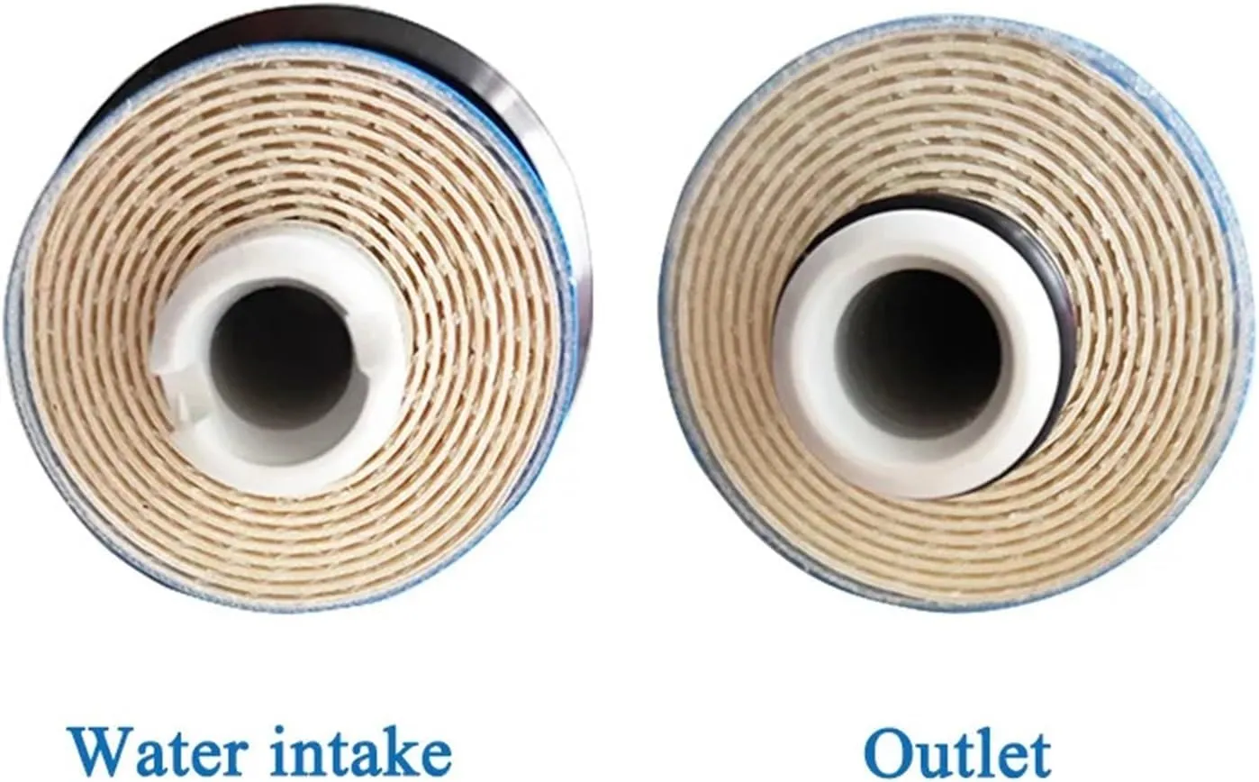 Water Purification Filter 50 75 100GPD Home Kitchen Reverse Osmosis Membrane Replacement Water Filter Purifier Water Drinking Treatment(2012-125-1P)
