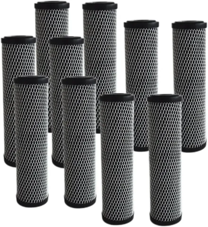 Water Purification Filter Activated Carbon Impregnated Cellulose 5 Micron Water Filter Cartridge C1(10pcs)