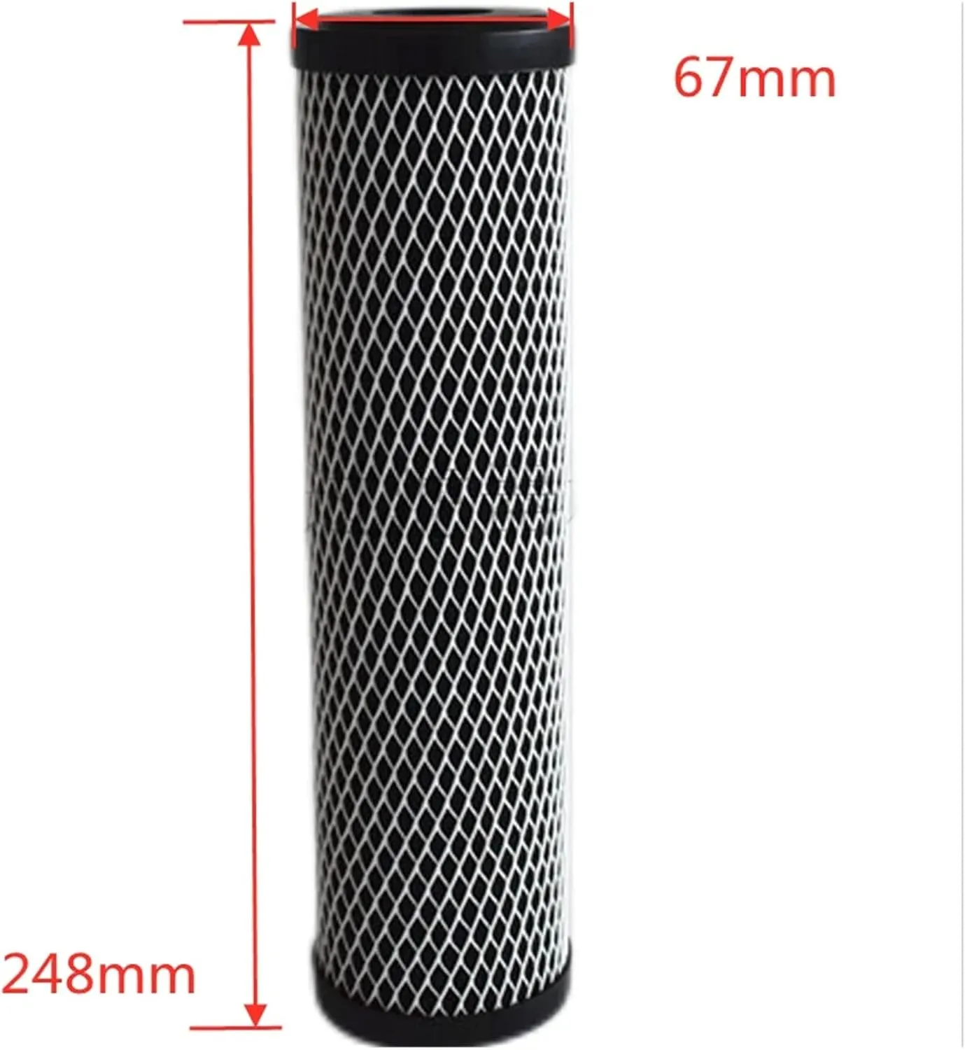 Water Purification Filter Activated Carbon Impregnated Cellulose 5 Micron Water Filter Cartridge C1(3pcs)