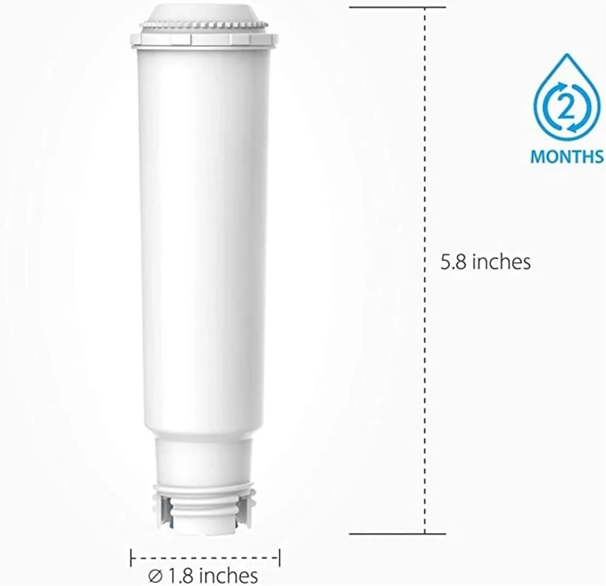 Water Purification Filter Certified Water Filter, Compatible(3 PCS)