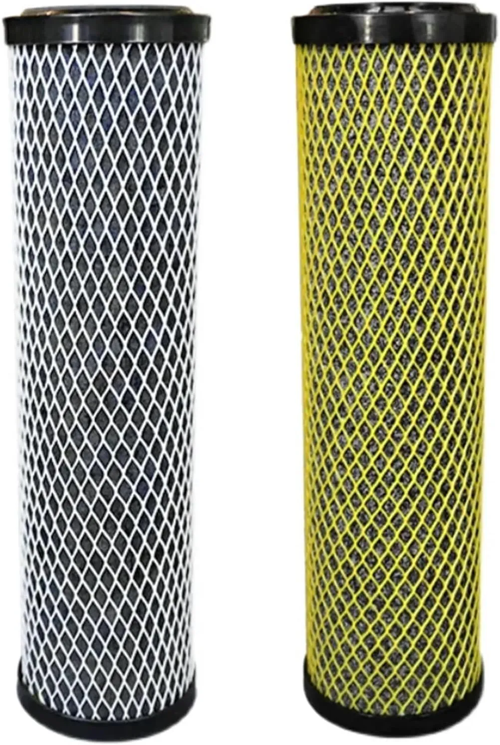 Water Purification Filter Electroplating Special Carbon Fiber Filter Element 10 inch White and Yellow mesh Activated Carbon Filter Element(254mm)