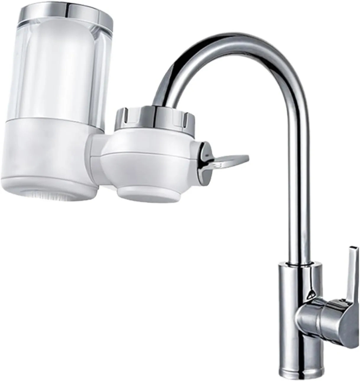 Water Purification Filter Faucet Water Purifier Purification Equipment Kitchen Tap Pre-Filter Ceramic Precision Sand Removal Rust(1 Host 1 Filters)