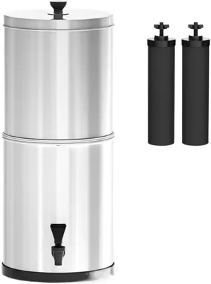 Water Purification Filter Feed Water Filtration, 2-Gallon Stainless Steel mesa Filtration, Suitable for Home and Outdoor use(2)