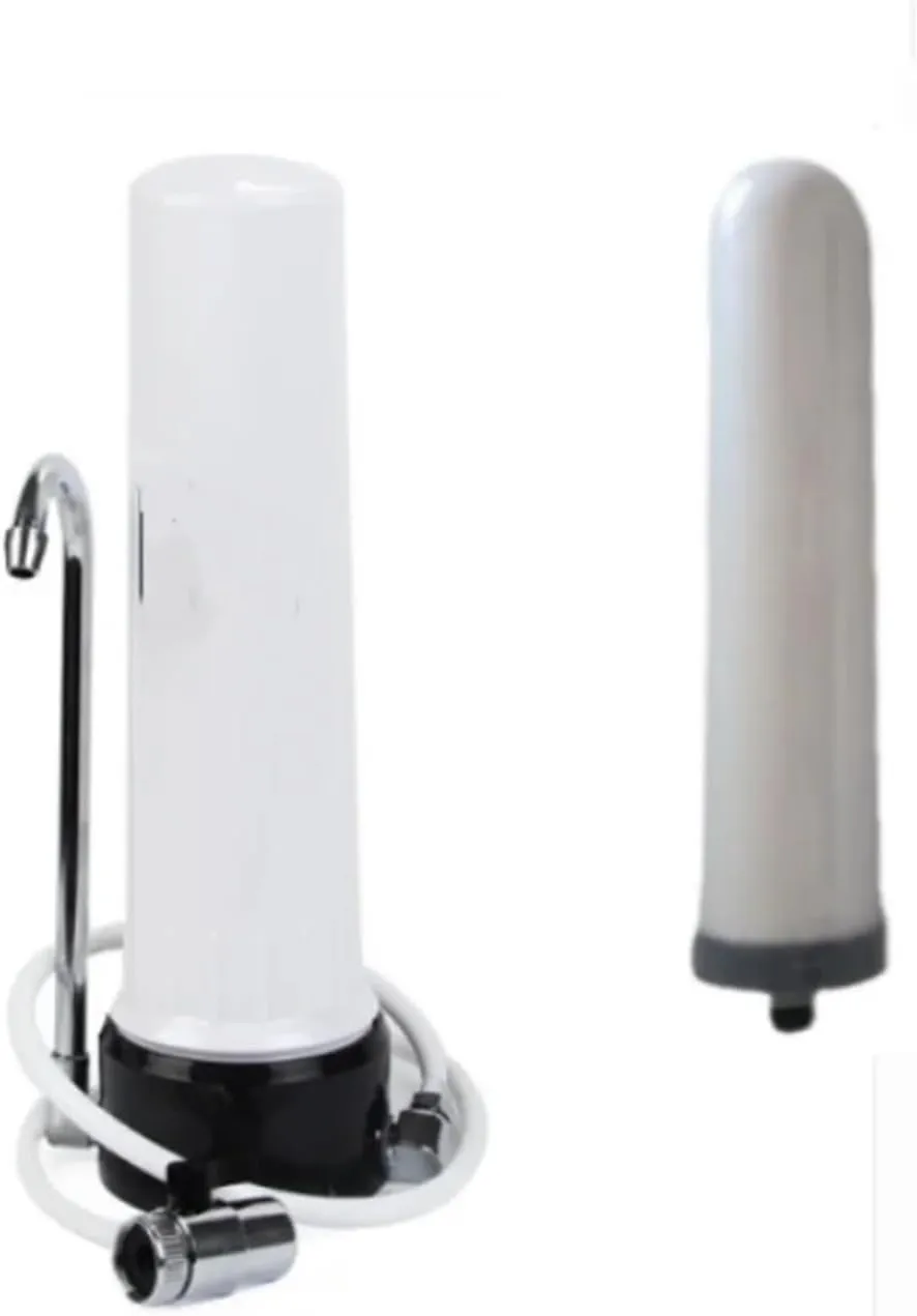 Water Purification Filter Filter Cartridge Ceramics Purifier Ultrafiltration Water Filter Household Indirect Drink Straight FilterCartridge Alkaline(2pcs)