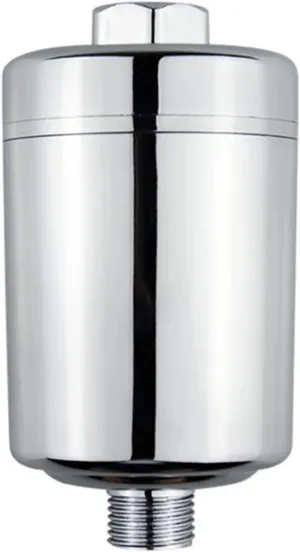 Water Purification Filter High Flow Replaceable Universal Shower Water Filter for Bathroom Beauty Skin Heavy Metal Chlorine impurities Removal(Silver)