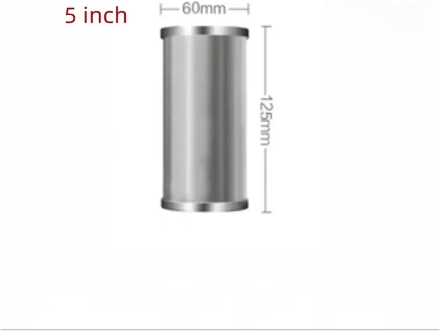 Water Purification Filter Household 10-inch pre-Filter 304 All Stainless Steel Big Fat Filter Industrial high Temperature Resistant backwash 20-NCH Filter(10 inch 75um)