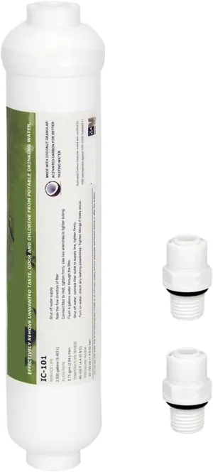 Water Purification Filter Inline Coconut Shell Based Activiated Carbon Water Filter IC-101